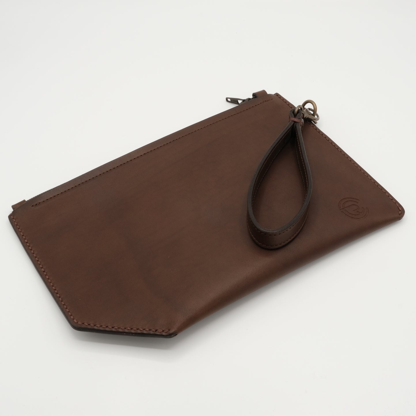 Pochette piatta - Marrone