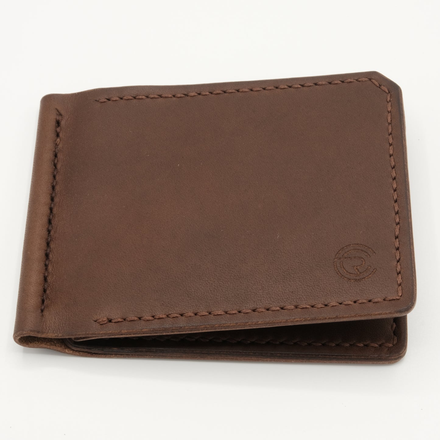 Wallet with Money Clip - Brown