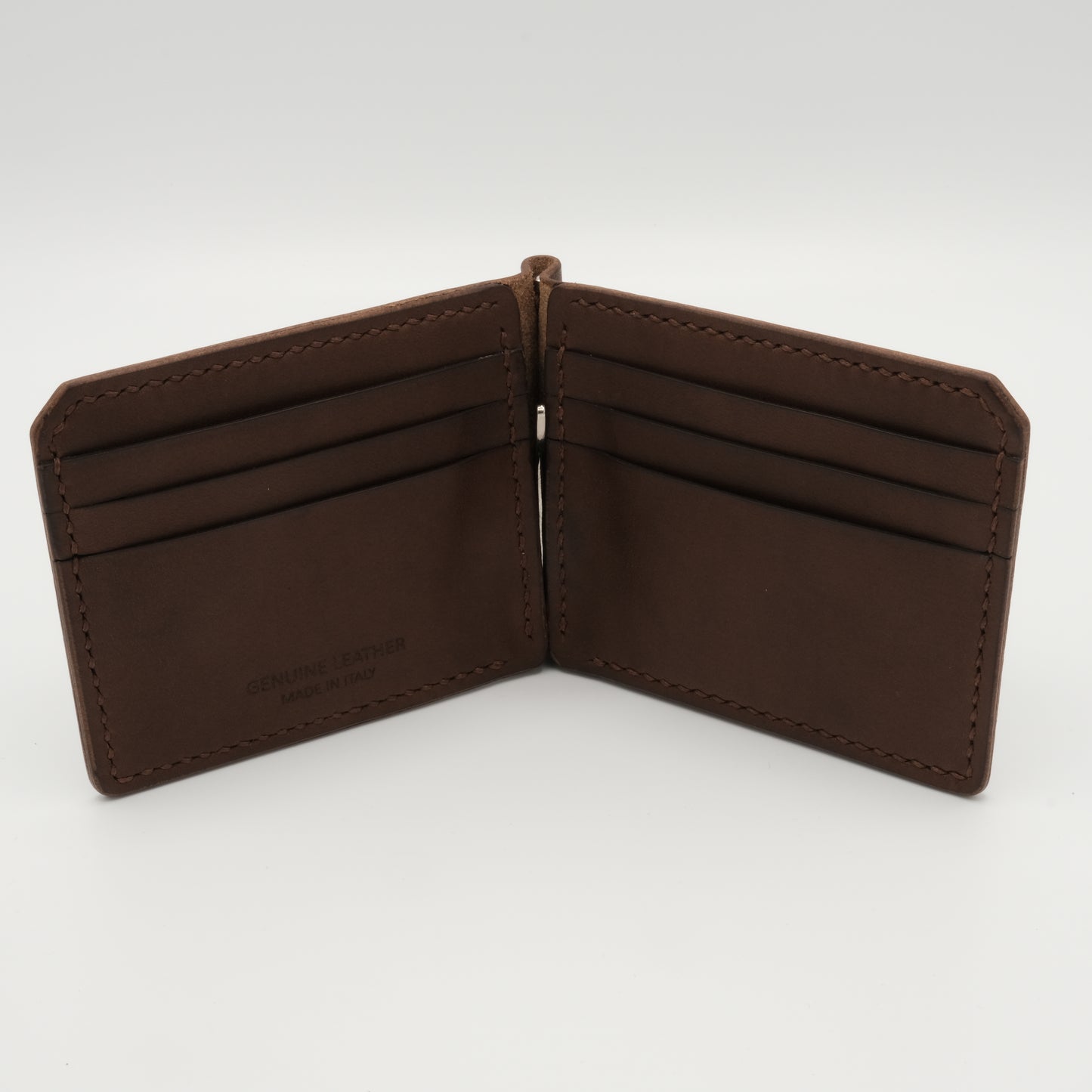 Wallet with Money Clip - Brown